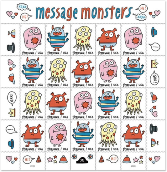Message Monsters Ready to Bring a Smile to Your Mail